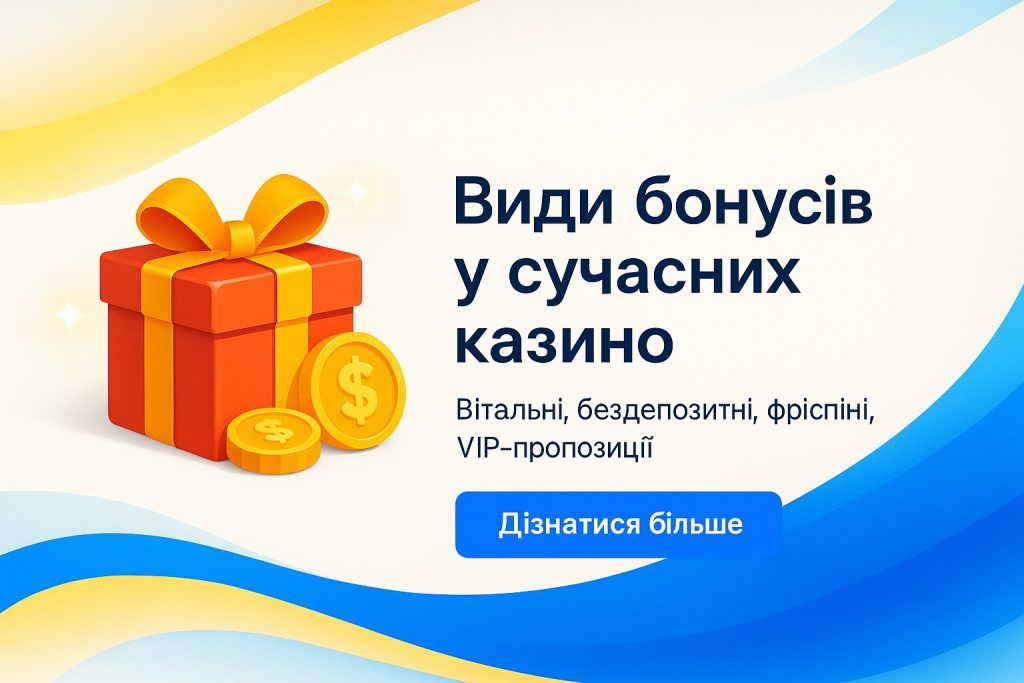 Види бонусів в сучасних онлайн казино